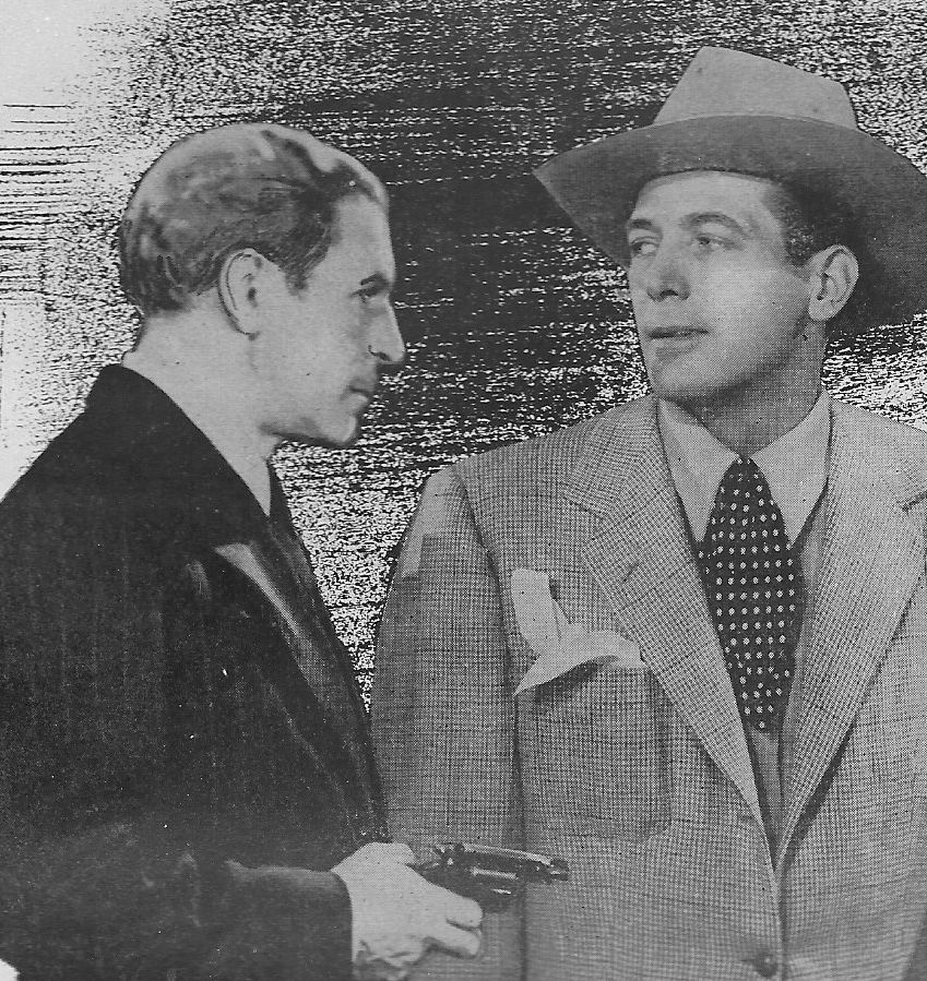 Paul Cavanagh and Robert Shayne in Wife Wanted (1946)