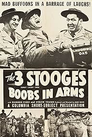 Moe Howard, Larry Fine, and Curly Howard in Boobs in Arms (1940)