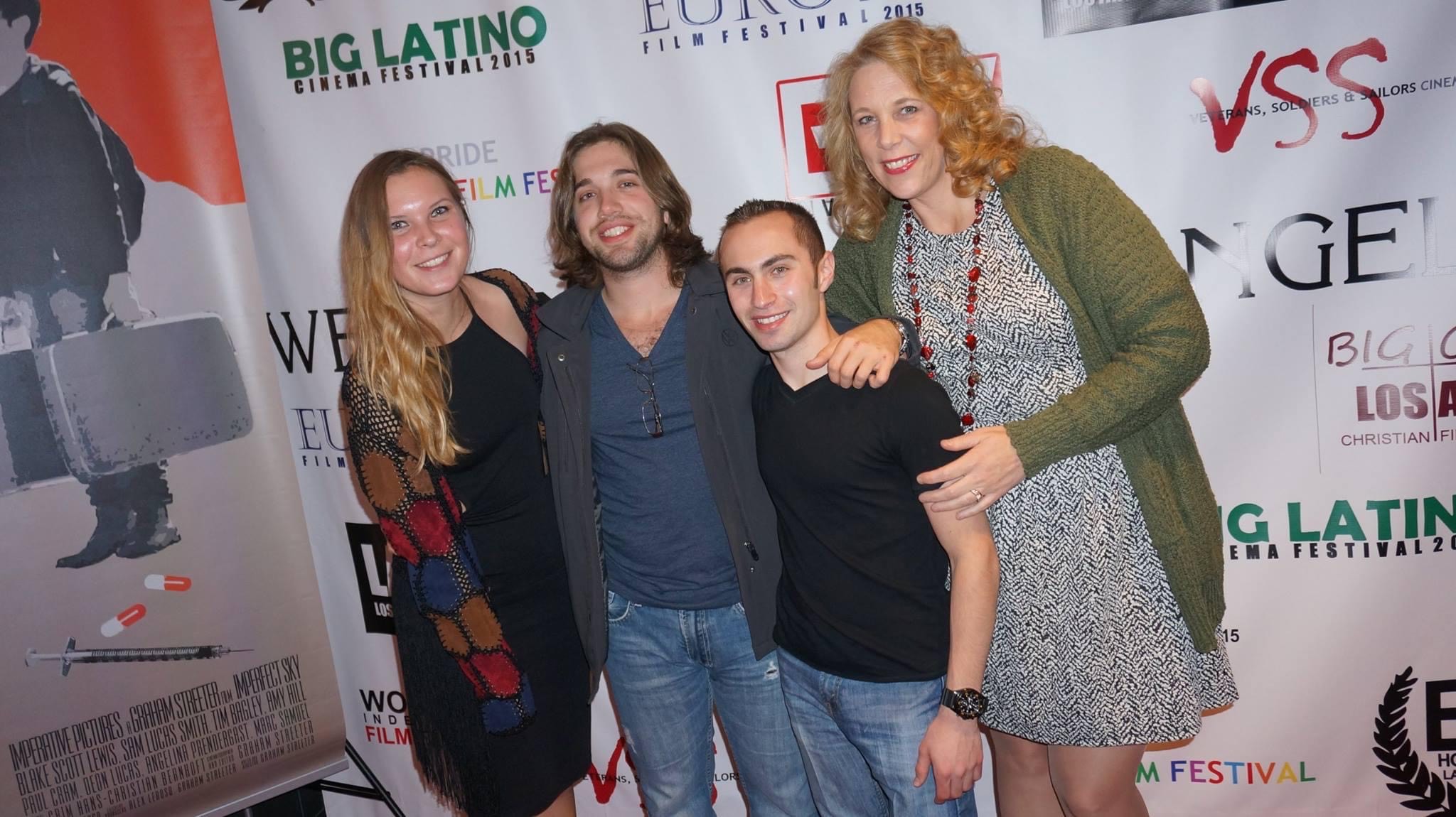 Cast and Filmmaker of My Brother's Girlfriend at the Big House LA Film Festival in 2015 where they won best creative feature.