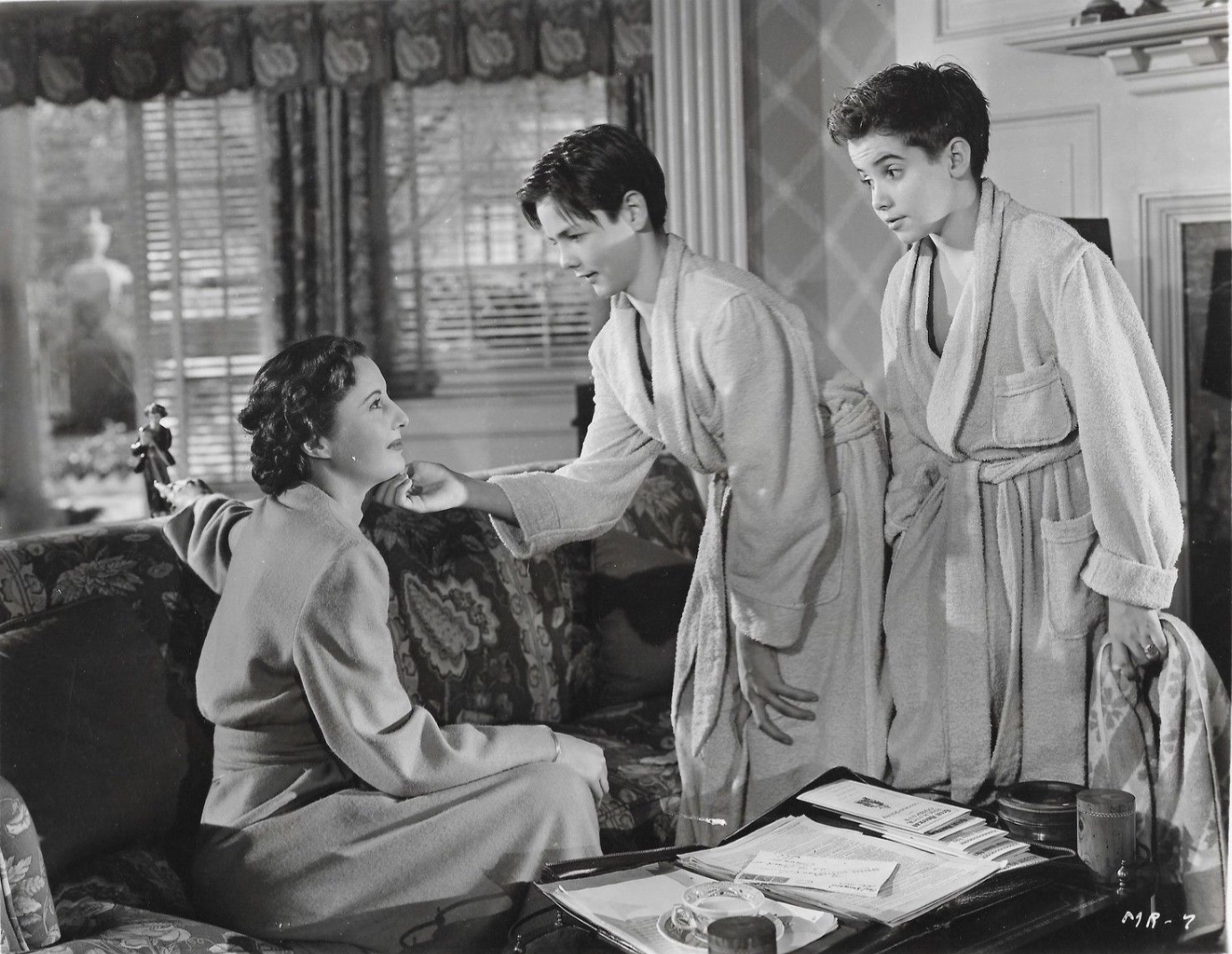 Barbara Stanwyck, Scotty Beckett, and Bobby Cooper in My Reputation (1946)