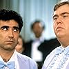 John Candy and Eugene Levy in Armed and Dangerous (1986)