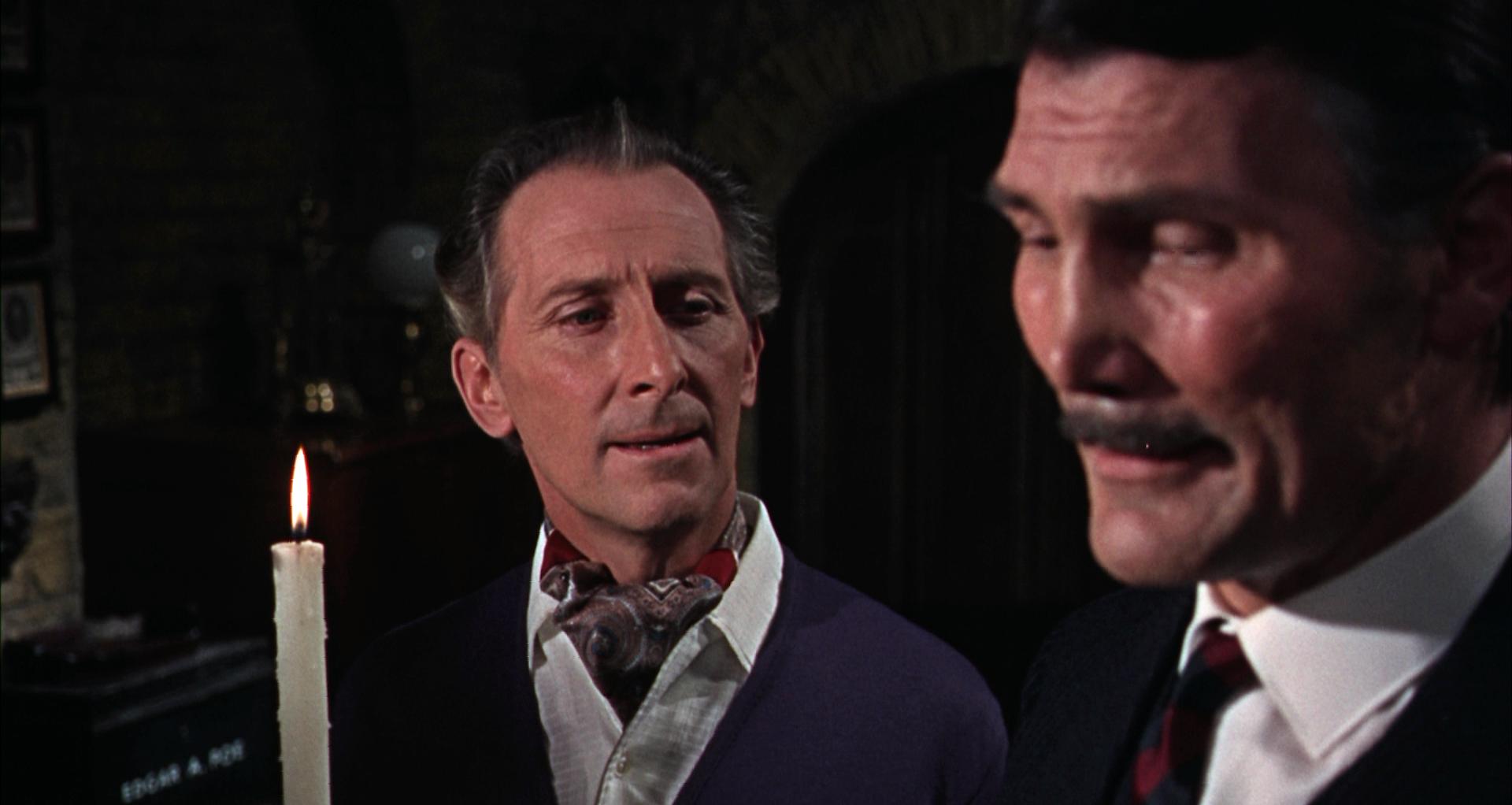 Peter Cushing and Jack Palance in Torture Garden (1967)