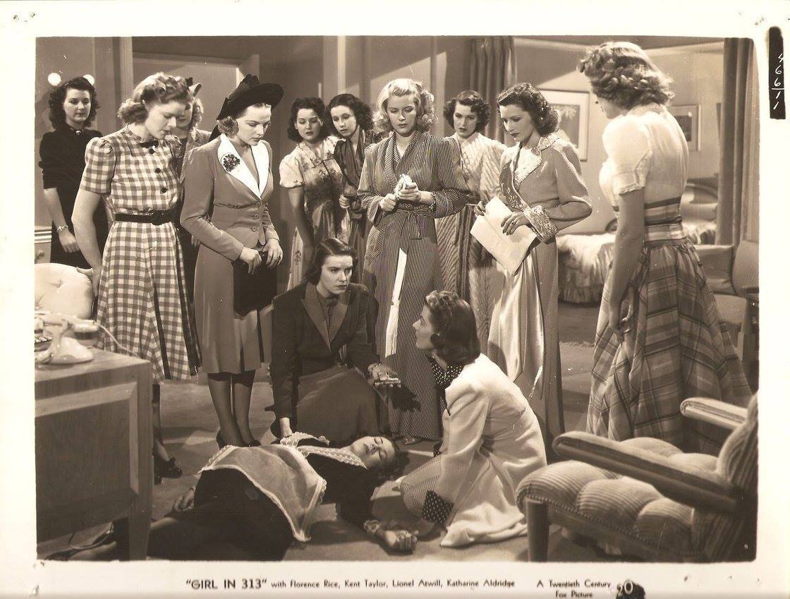 Kay Aldridge, Julie Bishop, Dorothy Dearing, Grace Hayle, Elyse Knox, Lenita Lane, Dorothy Moore, Florence Rice, Iva Stewart, Laura Treadwell, Mary Treen, and Joan Valerie in Girl in 313 (1940)