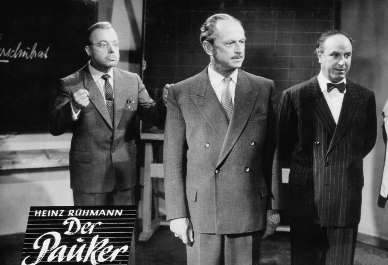 Heinz Rühmann, Ernst Fritz Fürbringer, and Franz-Otto Krüger in Der Pauker (1958)