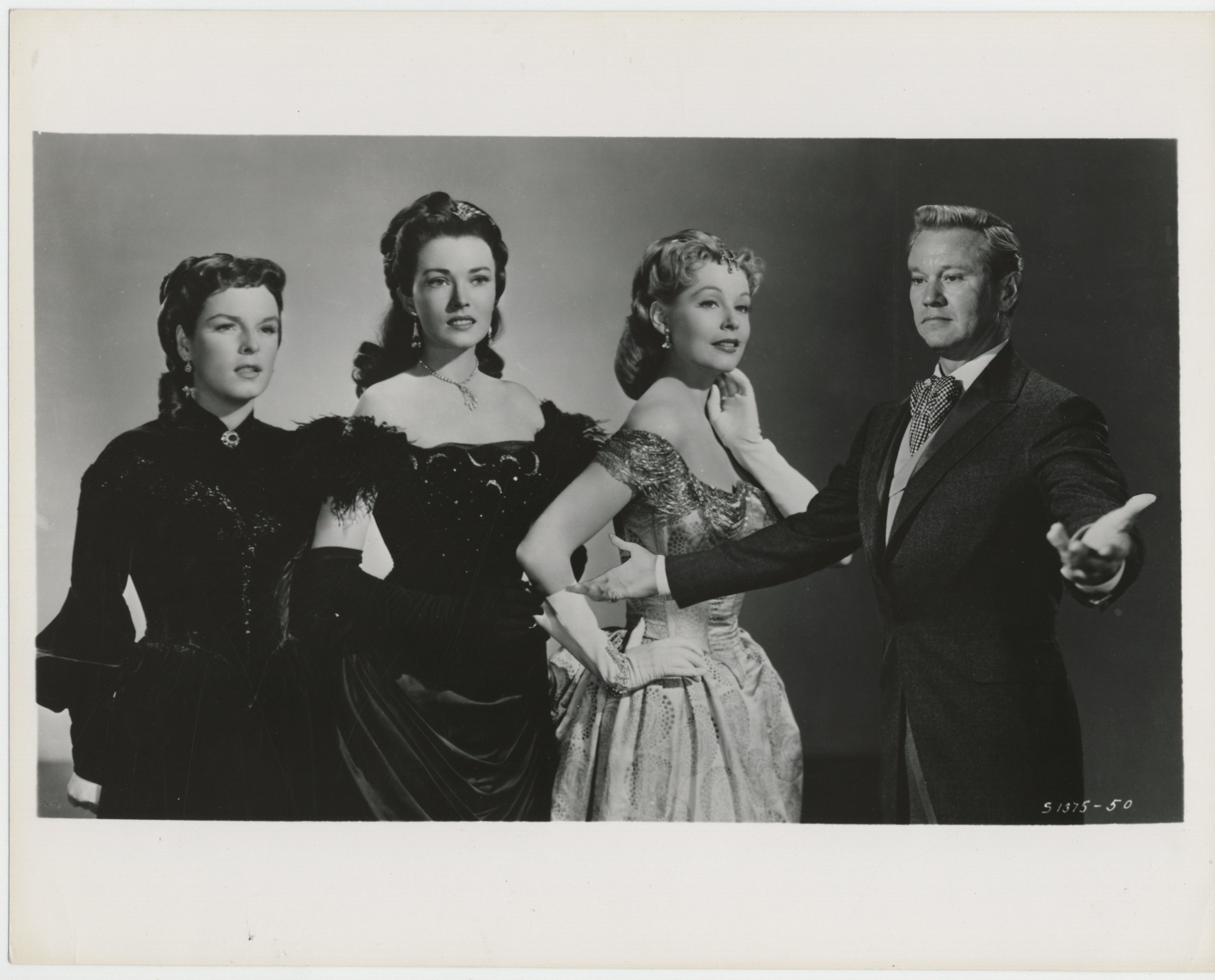 Arlene Dahl, David Brian, Mercedes McCambridge, and Paula Raymond in Inside Straight (1951)