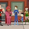 Ike Barinholtz, Taran Killam, Bobby Lee, Kenan Thompson, Paula Pell, and Seth Meyers in The Awesomes (2013)