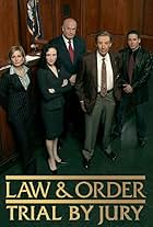 Fred Thompson, Bebe Neuwirth, Jerry Orbach, Kirk Acevedo, and Amy Carlson in Law & Order: Trial by Jury (2005)