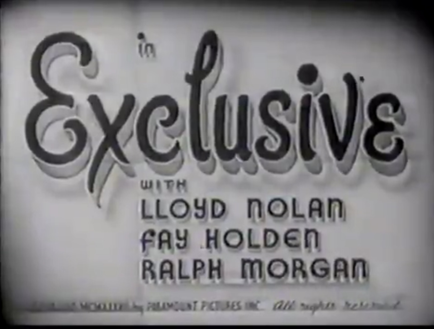 Exclusive (1937)