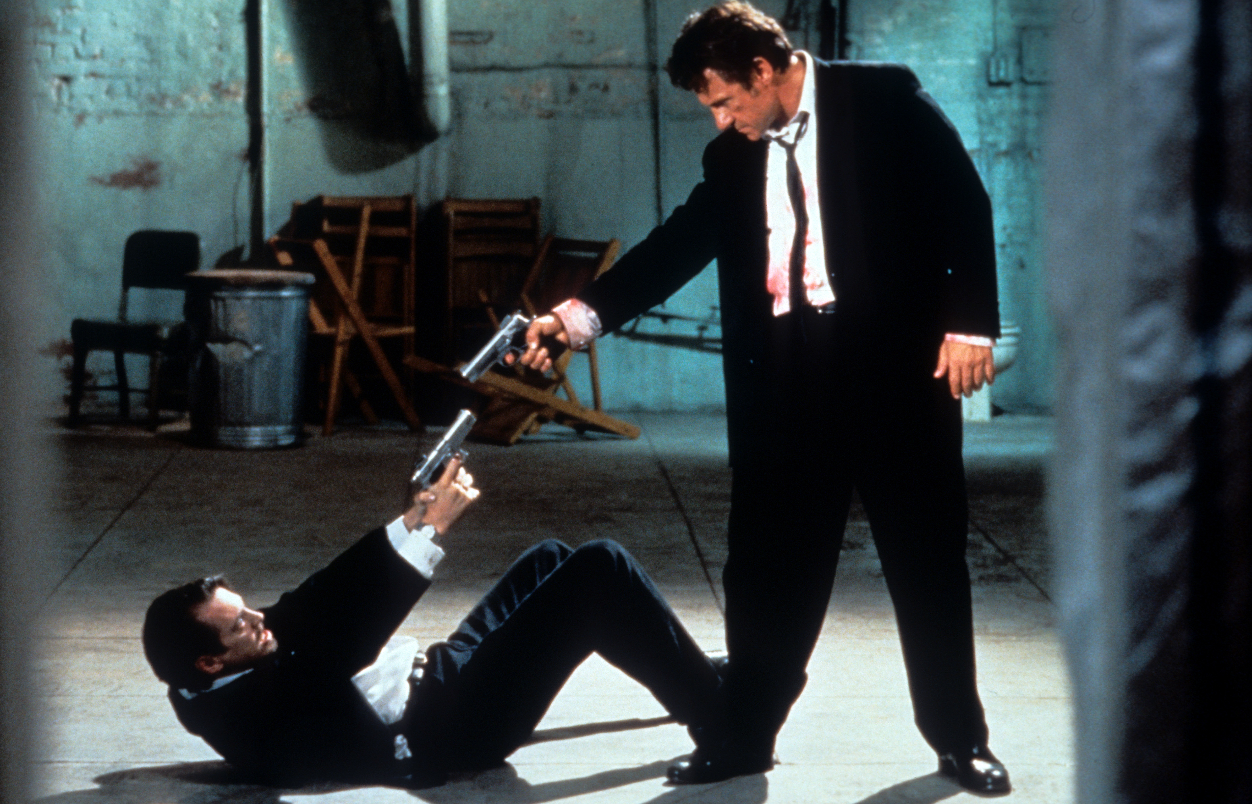 Steve Buscemi and Harvey Keitel in Reservoir Dogs (1992)