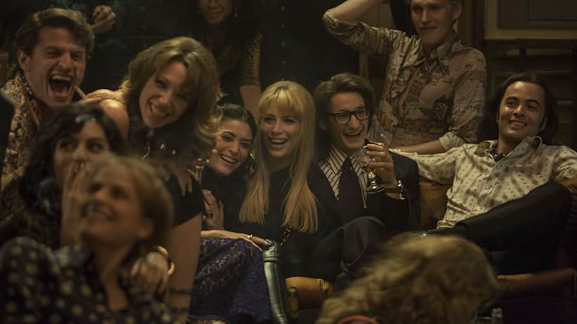 Marie de Villepin, Nikolai Kinski, Laura Smet, Pierre Niney, Hadrien Bal, and Florence Eugene in Yves Saint Laurent (2014)