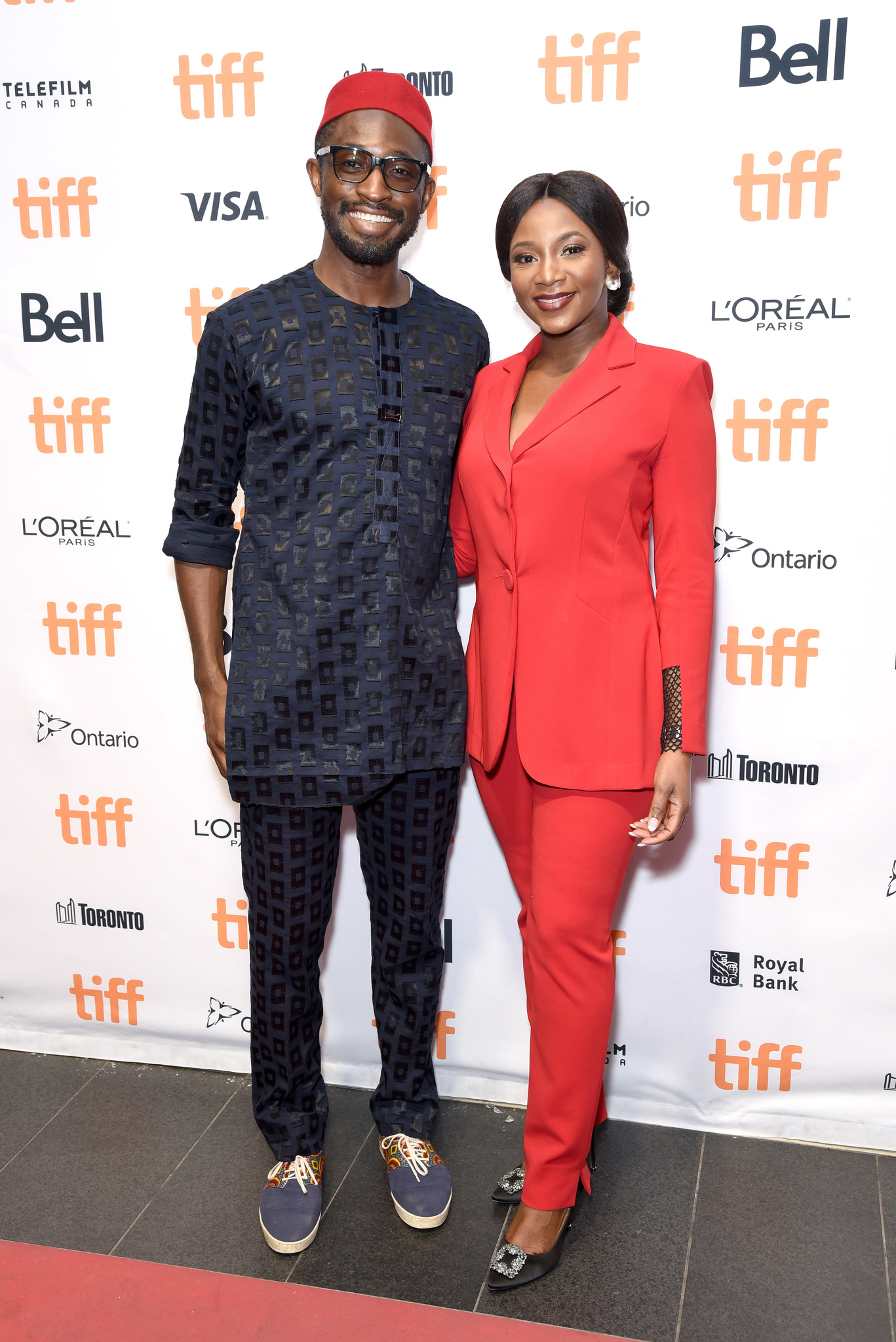 Genevieve Nnaji and Ann Getty at an event for Lionheart (2018)