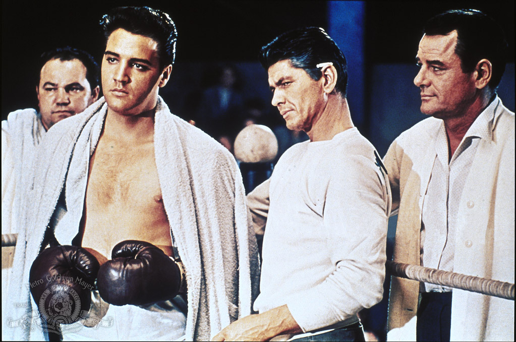 Elvis Presley, Charles Bronson, and Gig Young in Kid Galahad (1962)