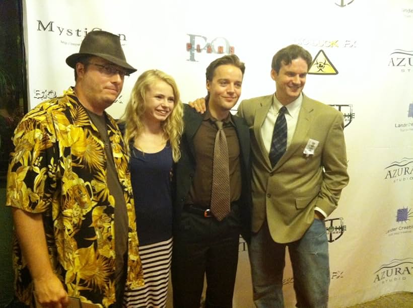 Johnny Johnson, Addy Miller, Matthew Ewald and Jarod Kearney at the "Plan 9" premiere.