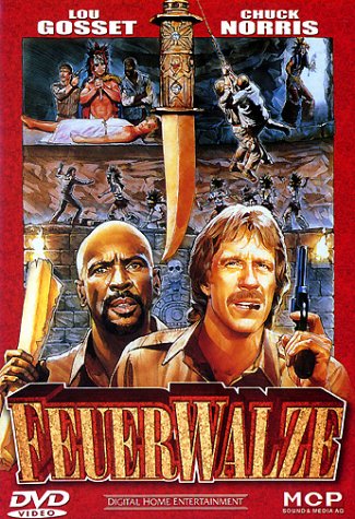 Louis Gossett Jr. and Chuck Norris in Firewalker (1986)