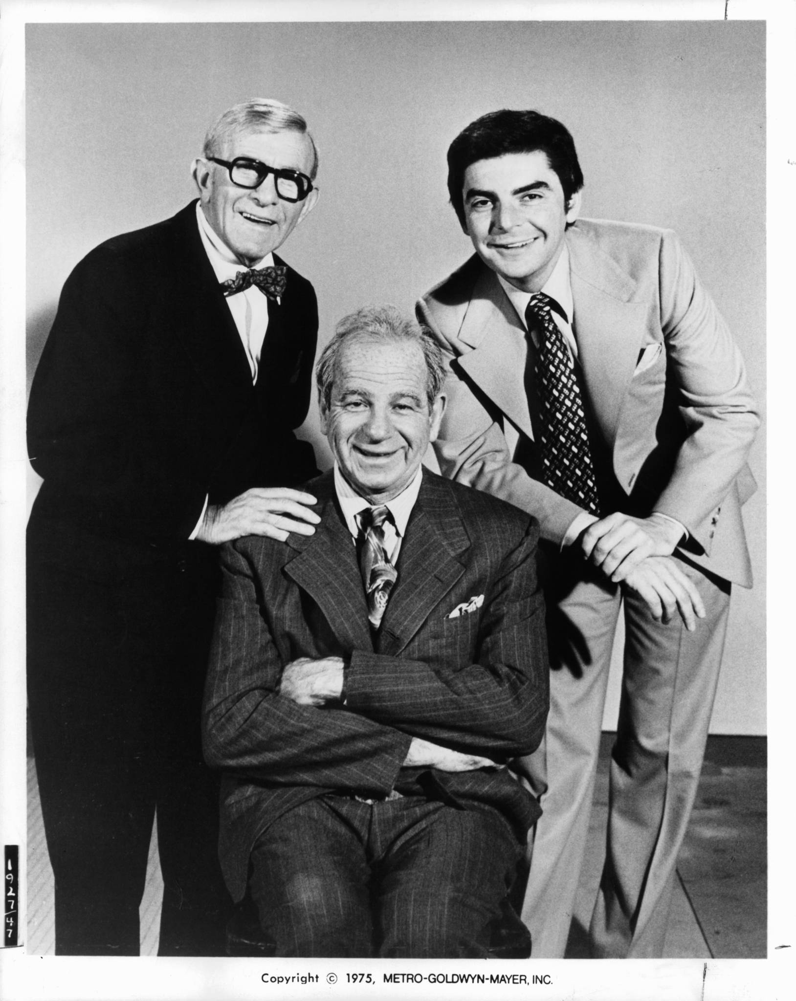 Walter Matthau, Richard Benjamin, and George Burns in The Sunshine Boys (1975)