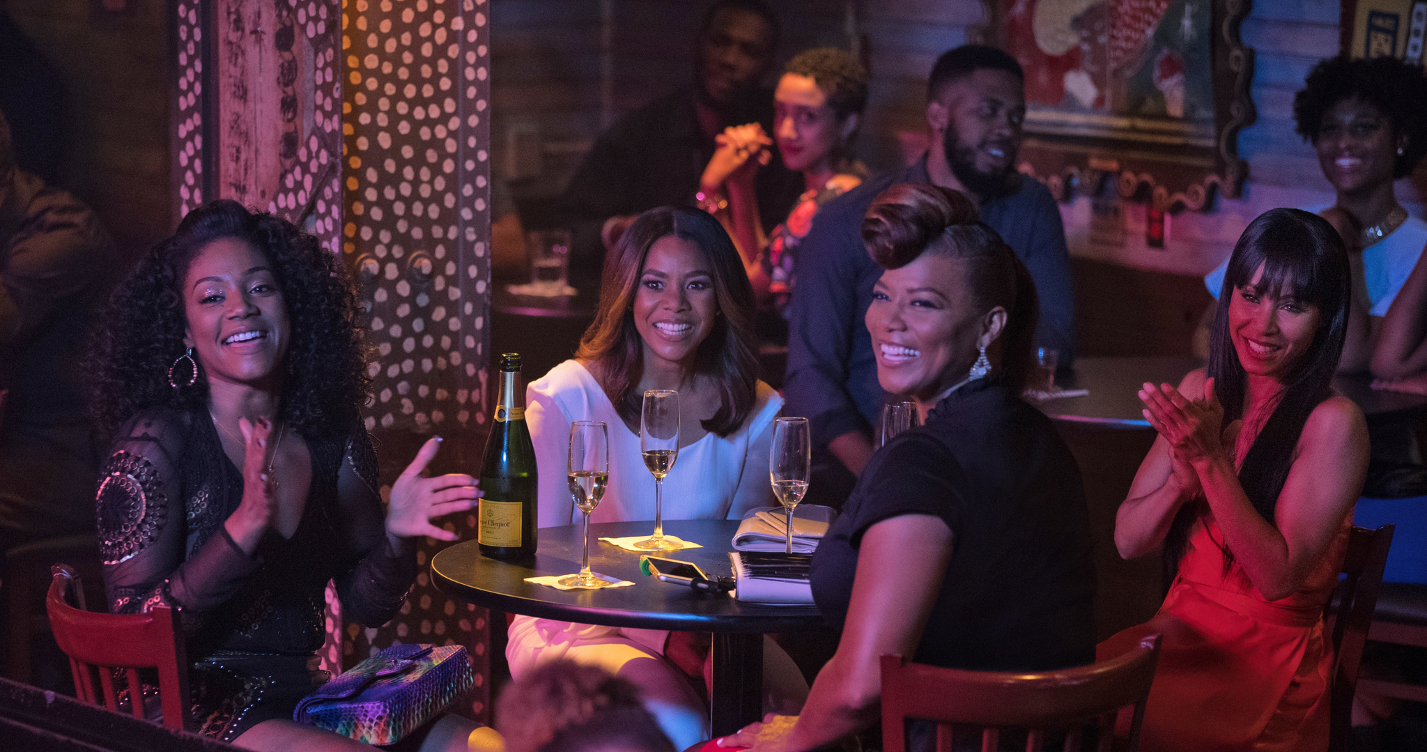 Jada Pinkett Smith, Queen Latifah, Regina Hall, and Tiffany Haddish in Girls Trip (2017)