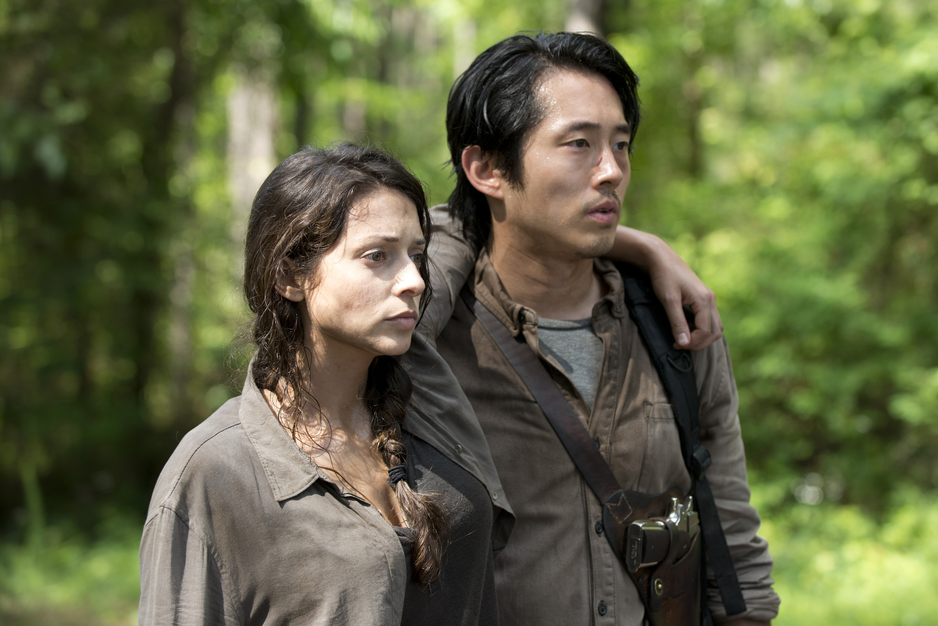 Beth Keener and Steven Yeun in The Walking Dead (2010)