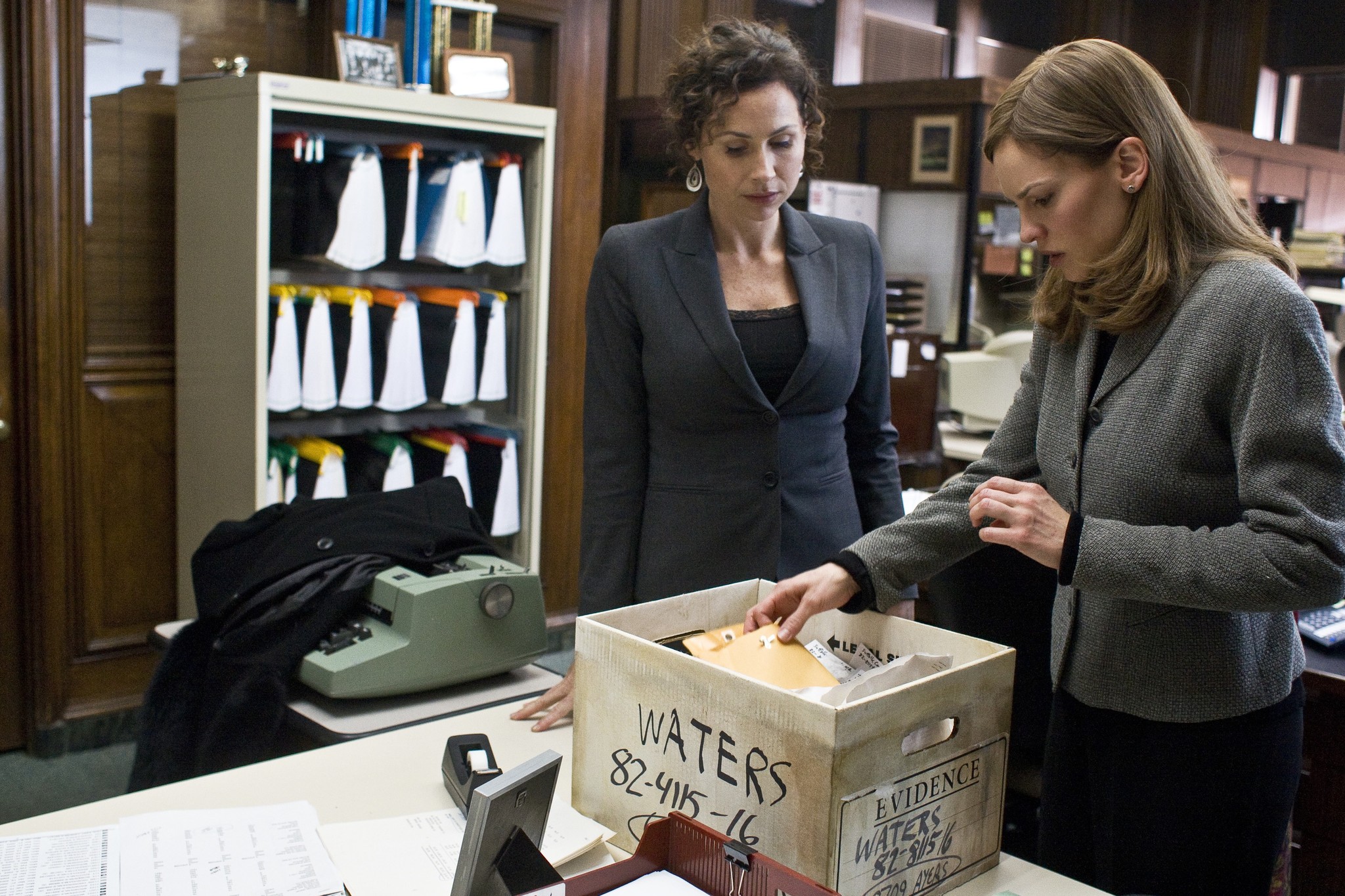 Minnie Driver and Hilary Swank in Conviction (2010)