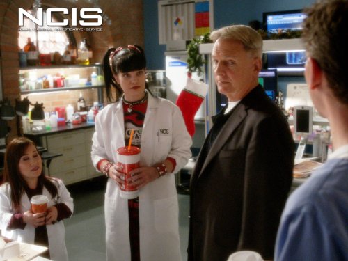 Mark Harmon, Pauley Perrette, and Meredith Eaton in NCIS (2003)