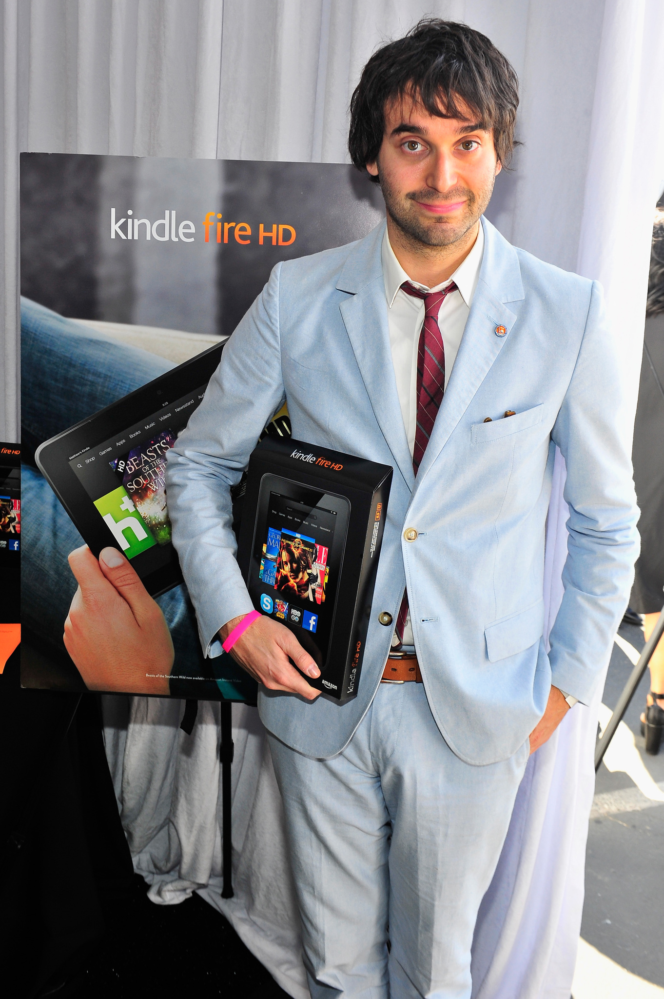 Alex Ross Perry poses in the Kindle Fire HD and IMDb Green Room during the 2013 Film Independent Spirit Awards at Santa Monica Beach on February 23, 2013 in Santa Monica, California. 