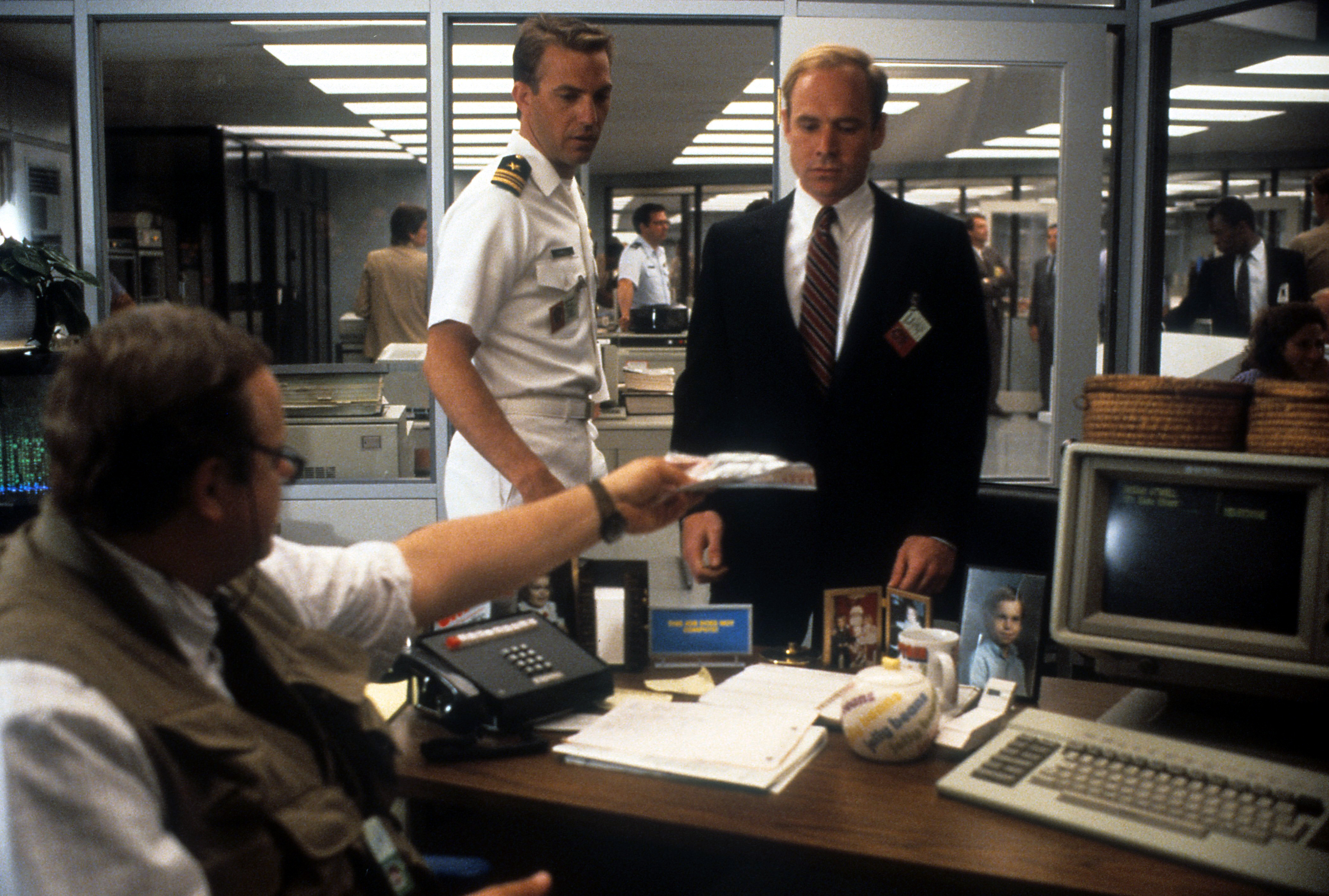 Kevin Costner, George Dzundza, and Will Patton in No Way Out (1987)