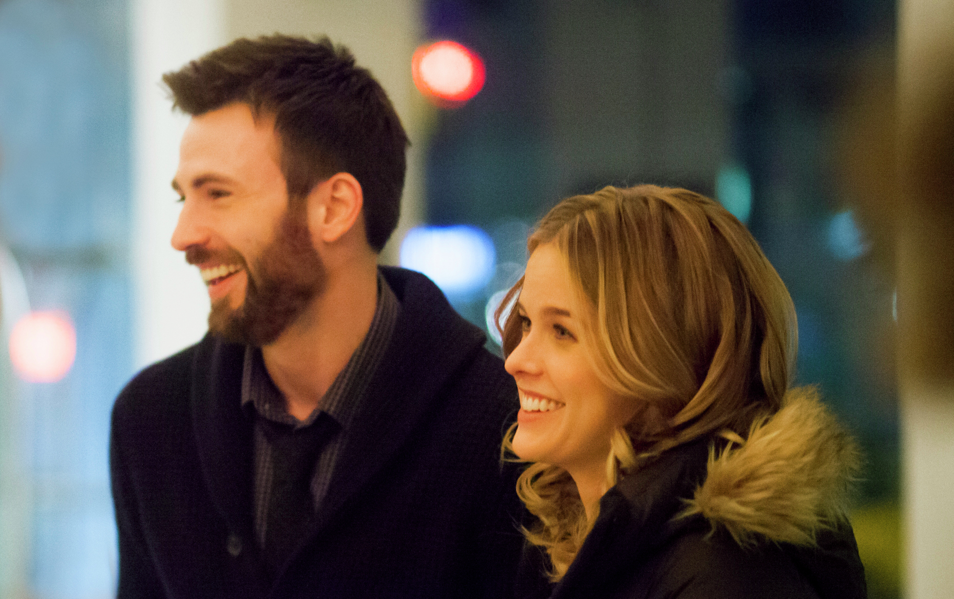 Chris Evans and Alice Eve in Before We Go (2014)