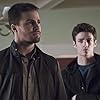 Stephen Amell and Grant Gustin in Arrow (2012)