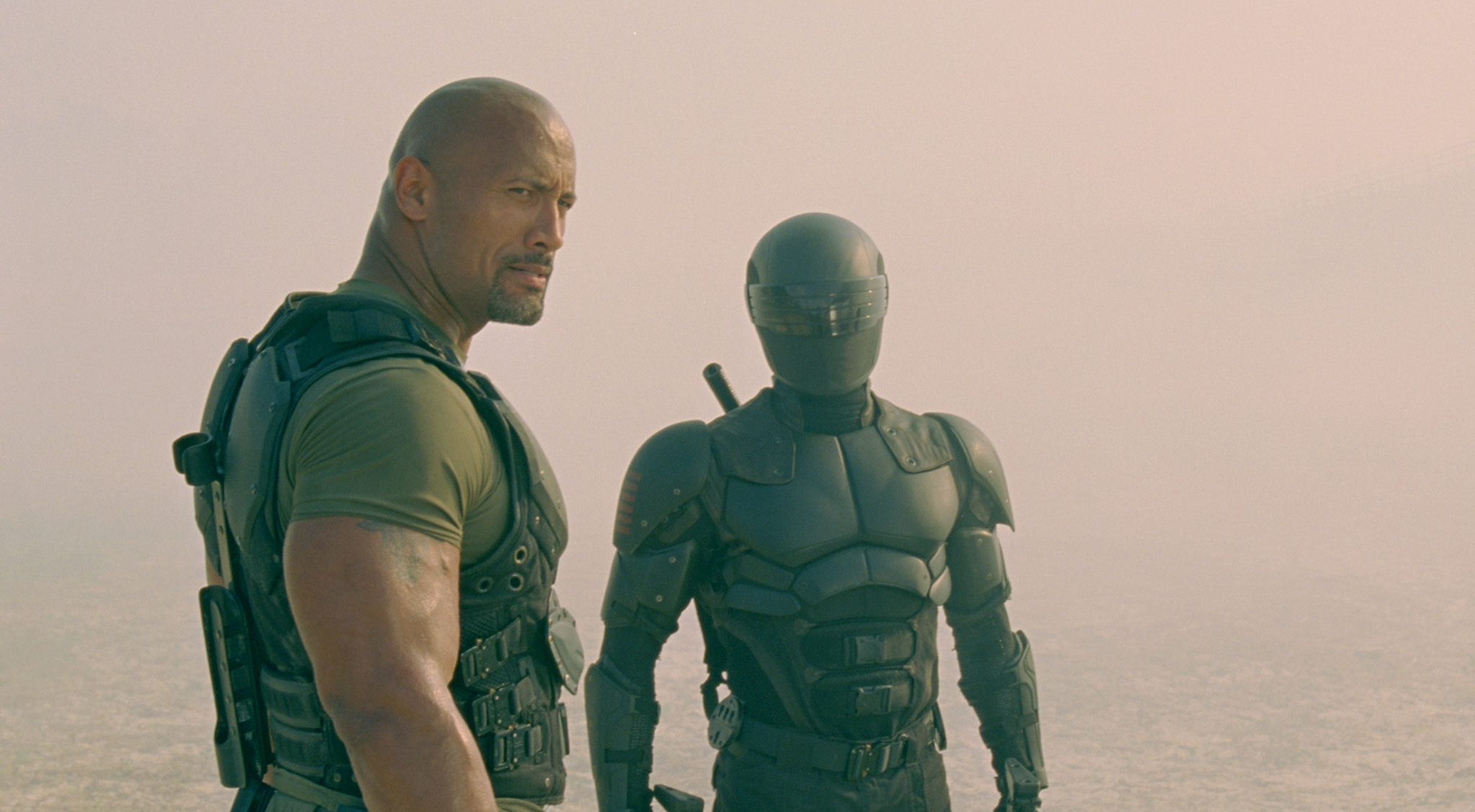 Dwayne Johnson and Ray Park in G.I. Joe: Retaliation (2013)