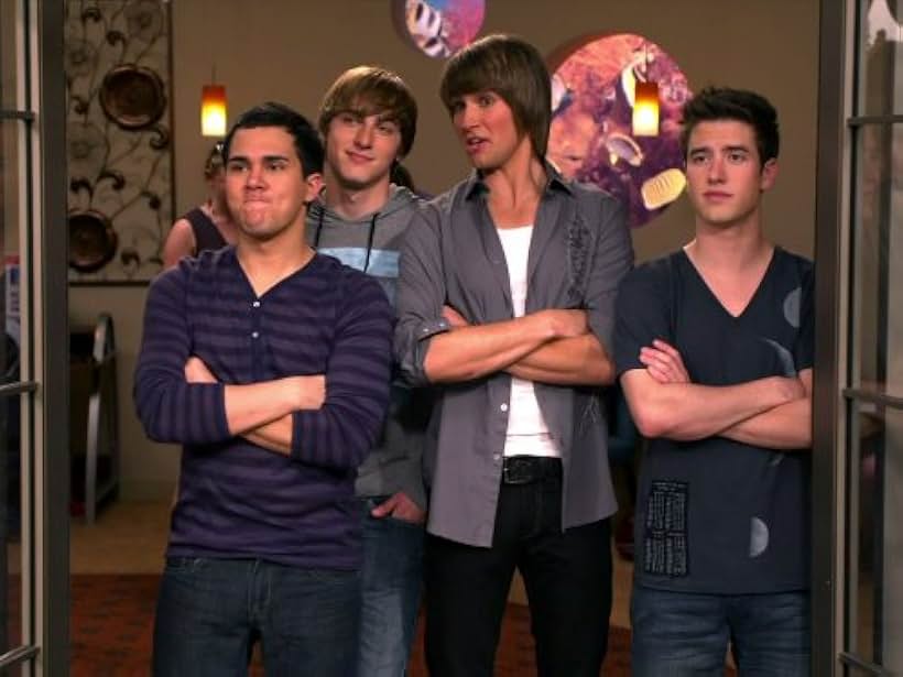 Kendall Schmidt, Carlos PenaVega, James Maslow, and Logan Henderson in Big Time Rush (2009)