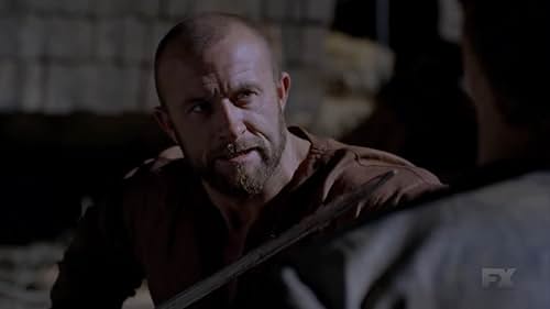 Ross O'Hennessy as Sir Locke Sam Spreull as Toran Pritchard The Duel scene from The Bastard Exectioner by Kurt Sutter