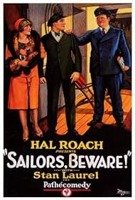 Oliver Hardy, Anita Garvin, and Stan Laurel in Sailors, Beware! (1927)