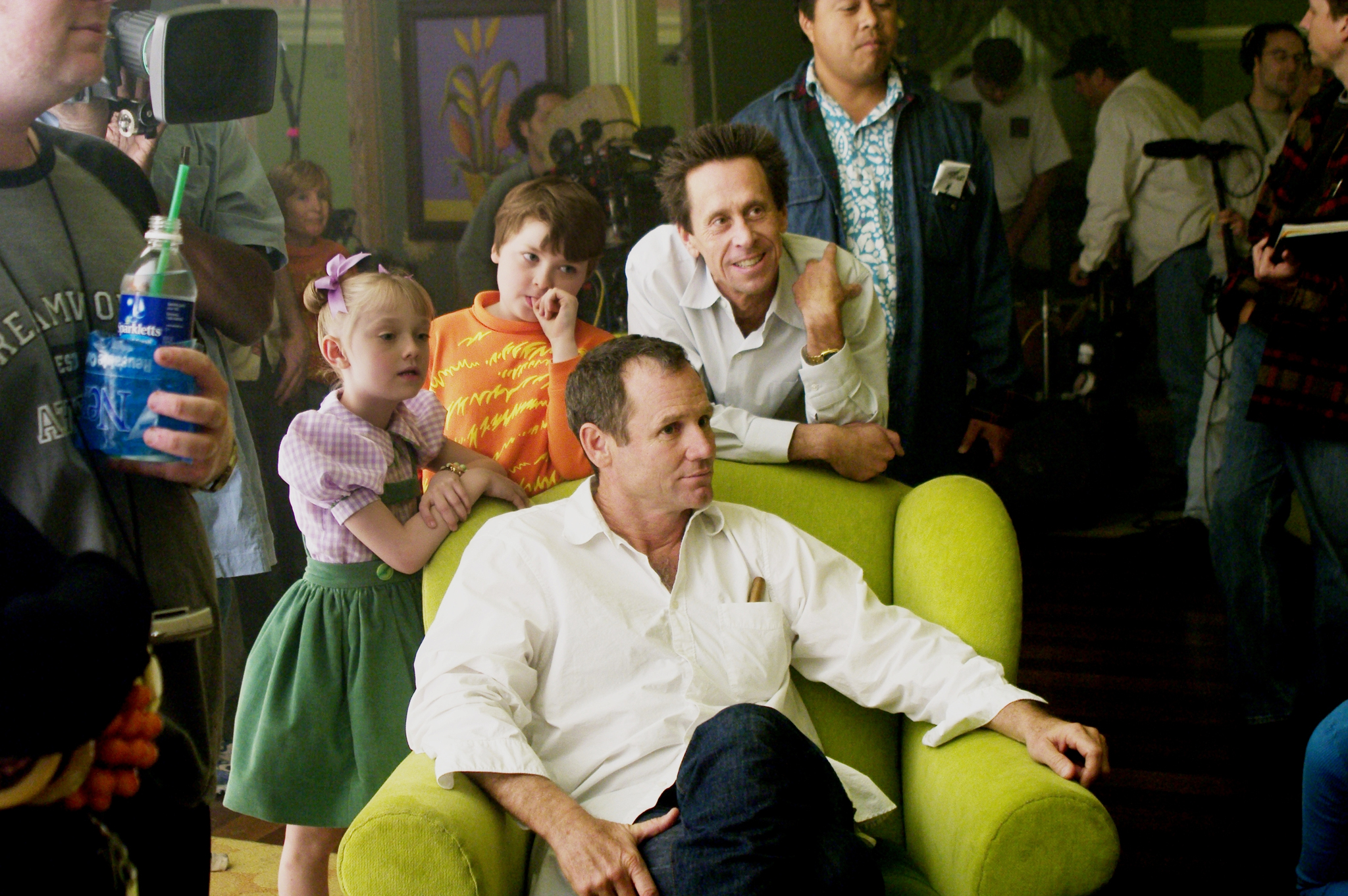 Brian Grazer, Spencer Breslin, Dakota Fanning, and Bo Welch in The Cat in the Hat (2003)