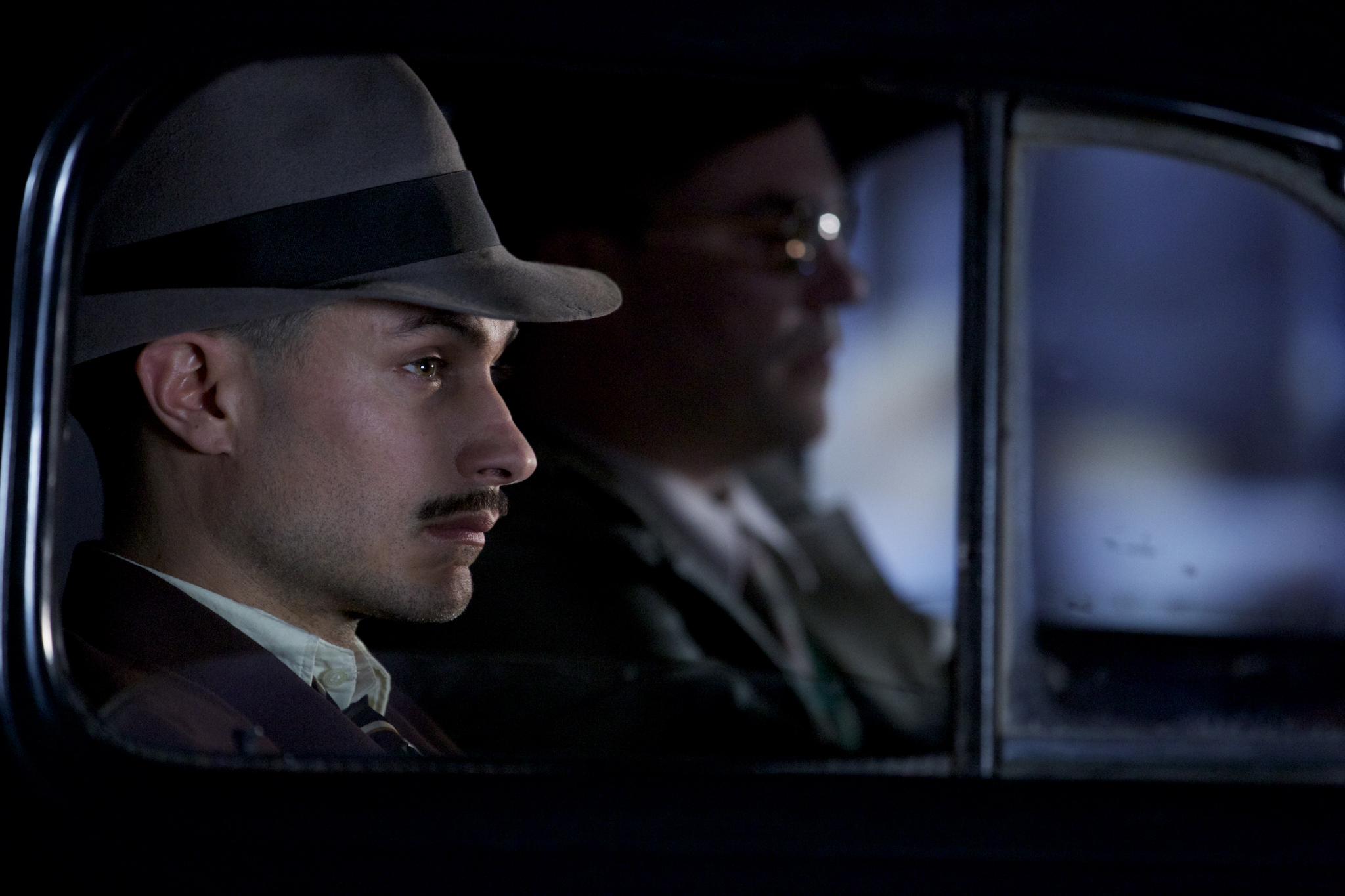 Gael García Bernal and Diego Muñoz in Neruda (2016)