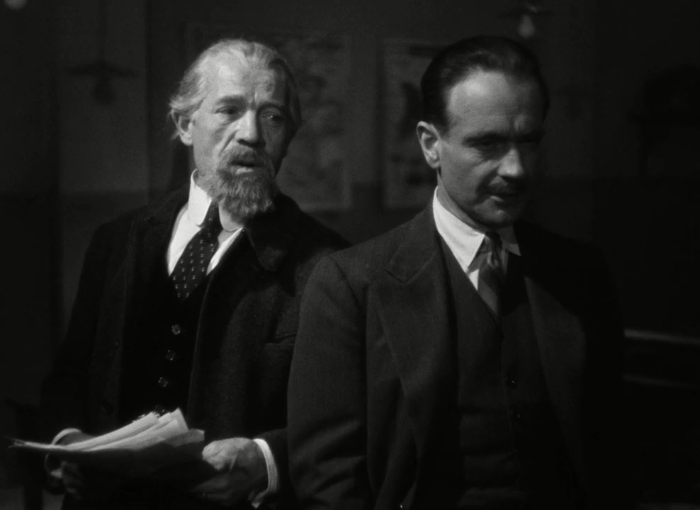 Pierre Fresnay and Pierre Larquey in The Raven (1943)