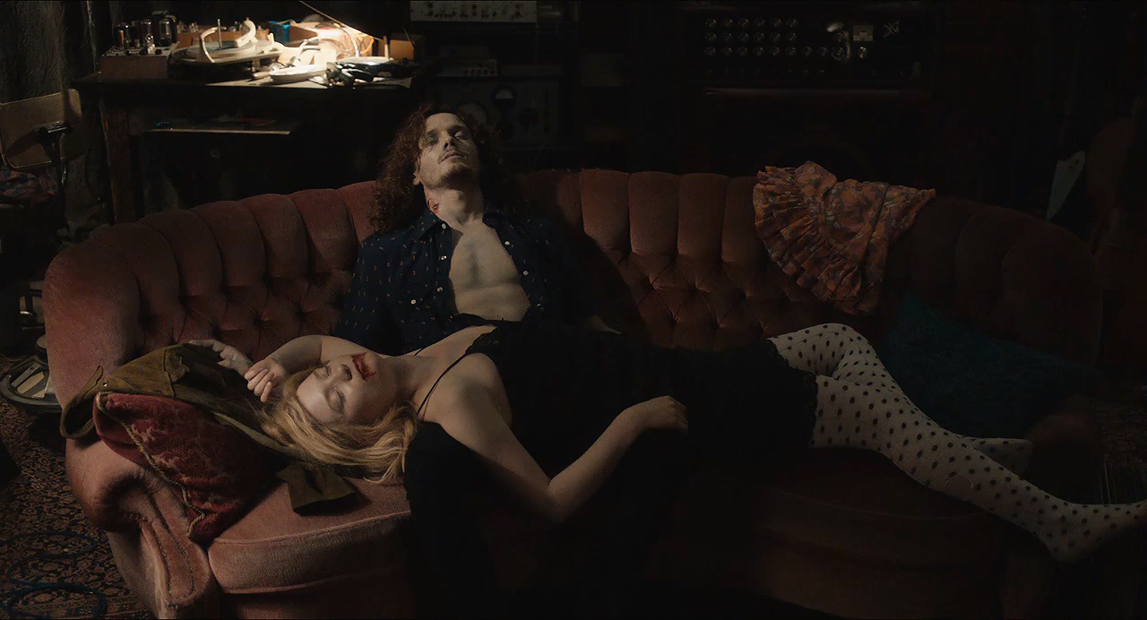 Anton Yelchin and Mia Wasikowska in Only Lovers Left Alive (2013)