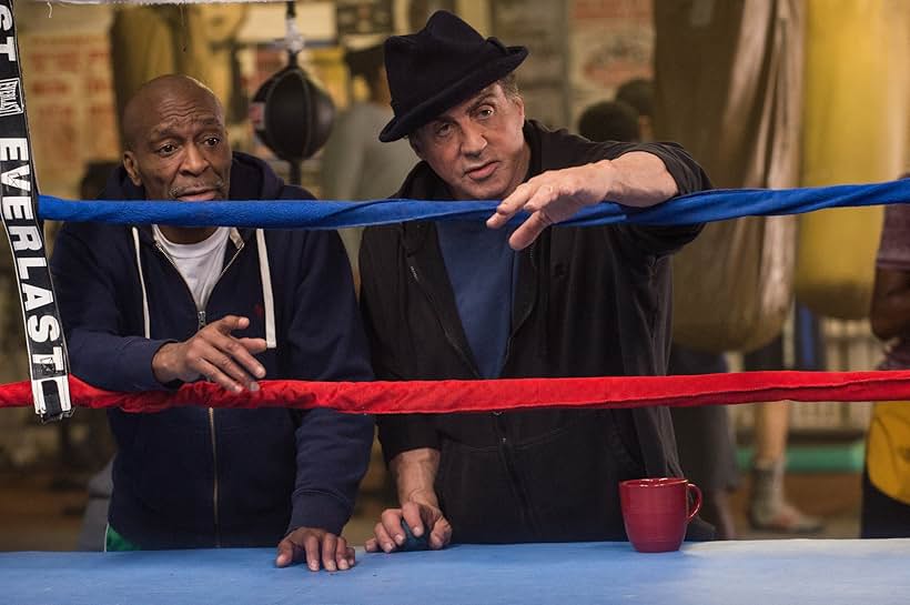 Sylvester Stallone and Ricardo 'Padman' McGill in Creed (2015)