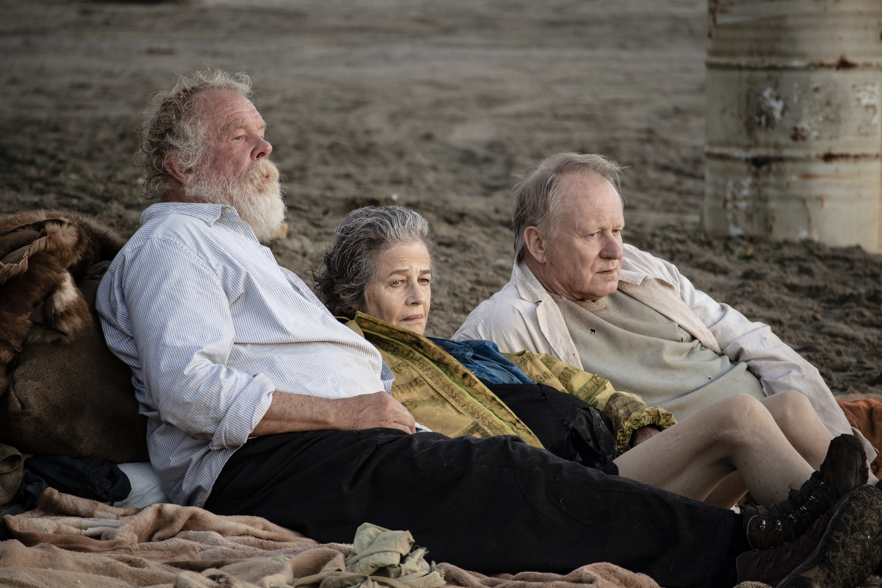 Nick Nolte, Charlotte Rampling, and Stellan Skarsgård in Last Words (2020)