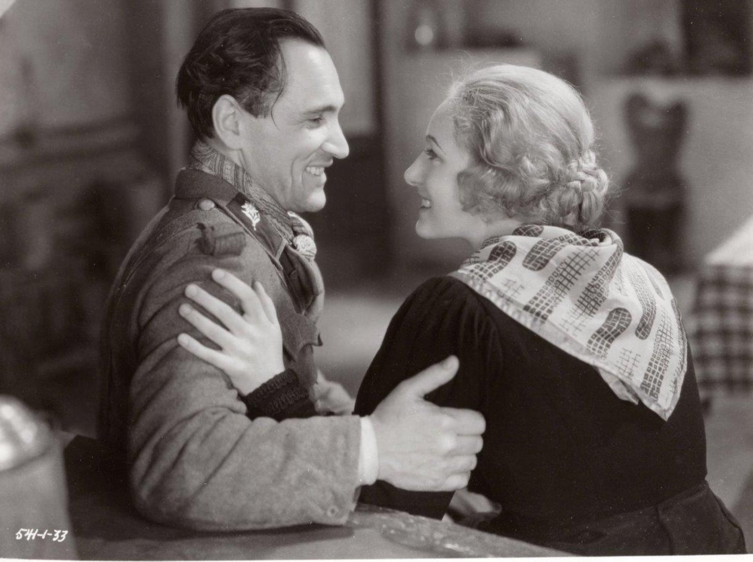 Tala Birell and Luis Trenker in The Doomed Battalion (1932)