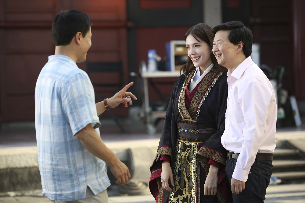 Ken Jeong, Randall Park, and Wei-Ning Hsu in Fresh Off the Boat (2015)