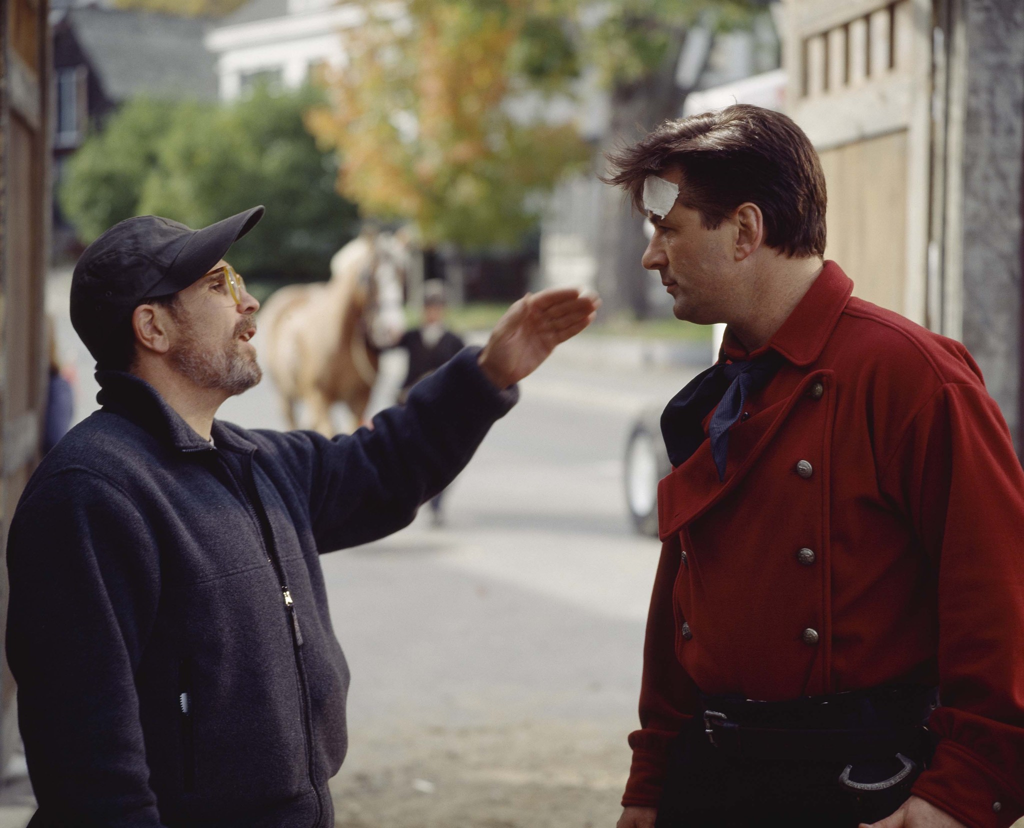 Alec Baldwin and David Mamet in State and Main (2000)