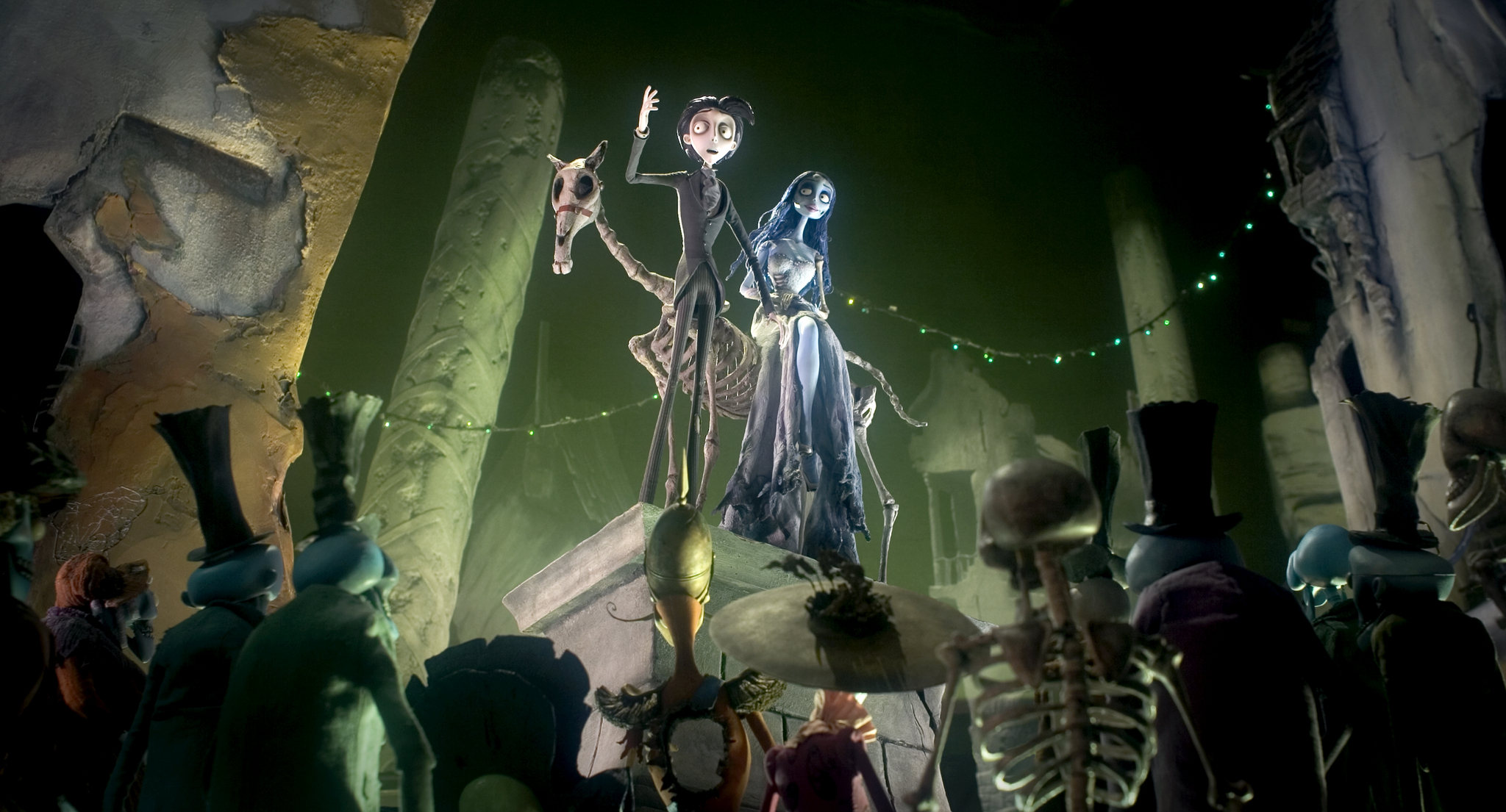 Johnny Depp and Helena Bonham Carter in Corpse Bride (2005)