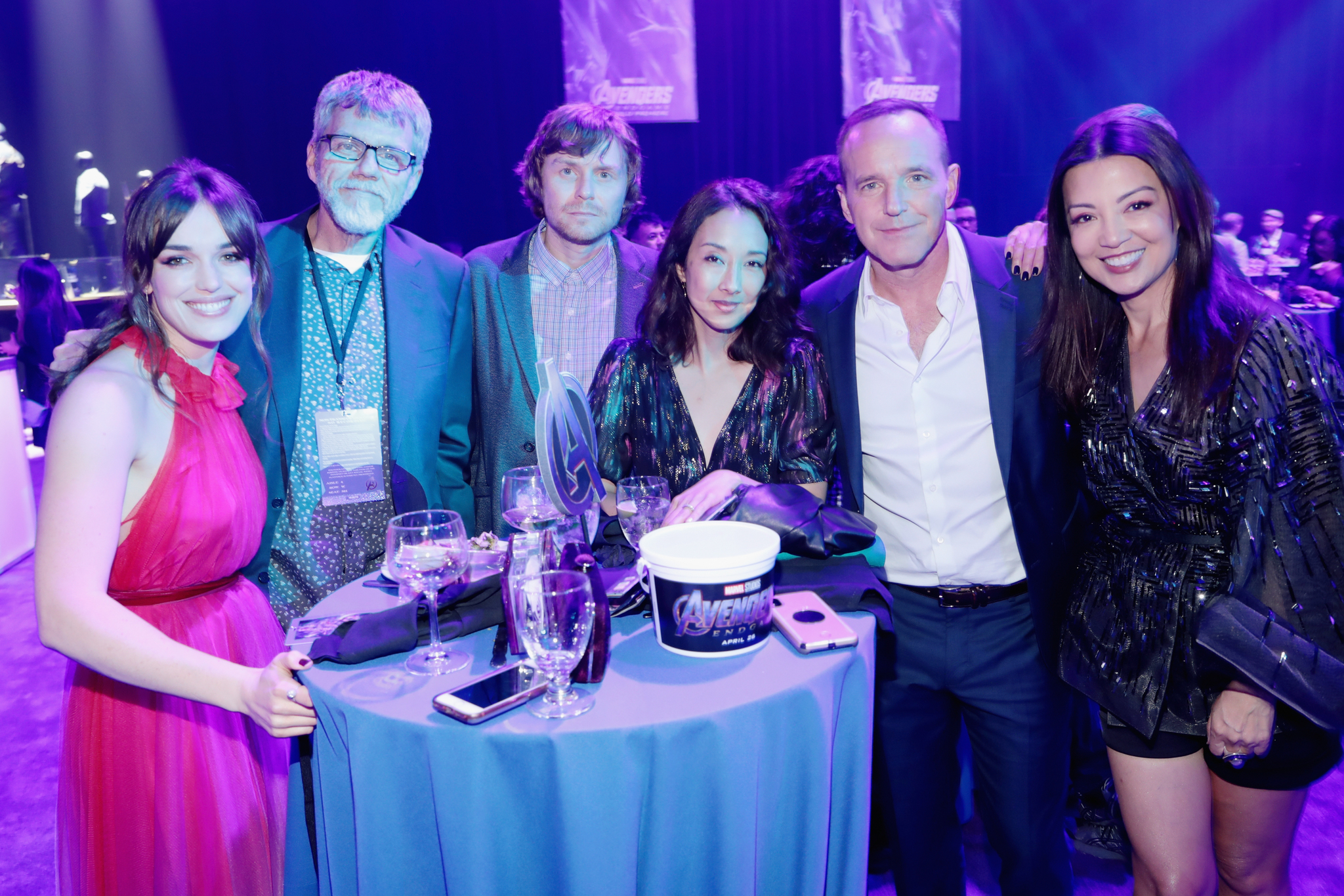 Ming-Na Wen, Clark Gregg, Maurissa Tancharoen, Jed Whedon, and Elizabeth Henstridge at an event for Avengers: Endgame (2019)