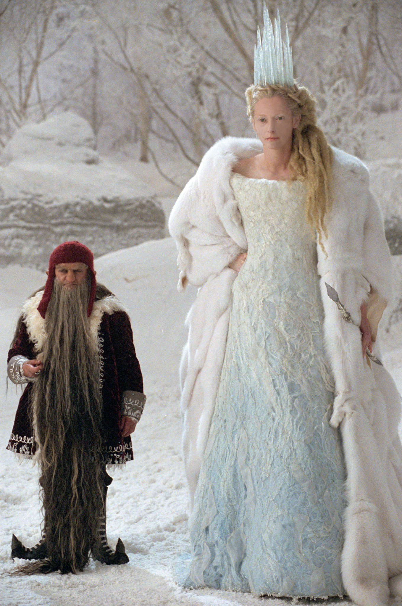 Kiran Shah and Tilda Swinton in The Chronicles of Narnia: The Lion, the Witch and the Wardrobe (2005)