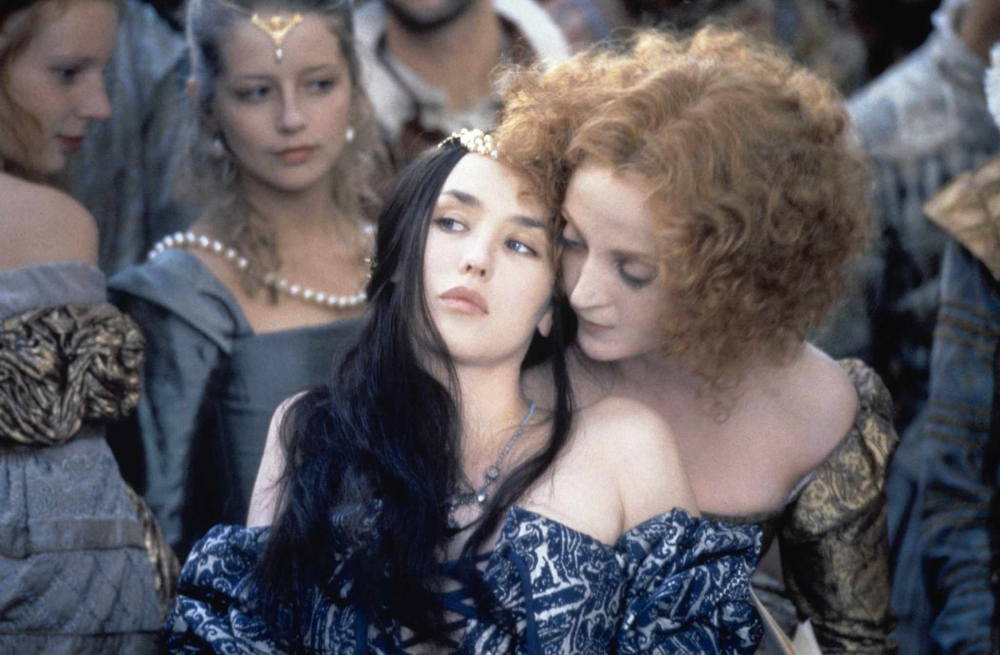 Isabelle Adjani, Dominique Blanc, and Laure Marsac in Queen Margot (1994)