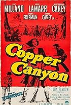 Hedy Lamarr, Ray Milland, and Macdonald Carey in Copper Canyon (1950)