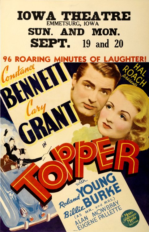 Cary Grant and Constance Bennett in Topper (1937)