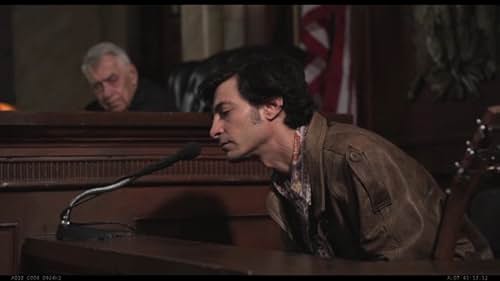 Steven Schub as Phil Ochs in "The Chicago 8" with Gary Cole.