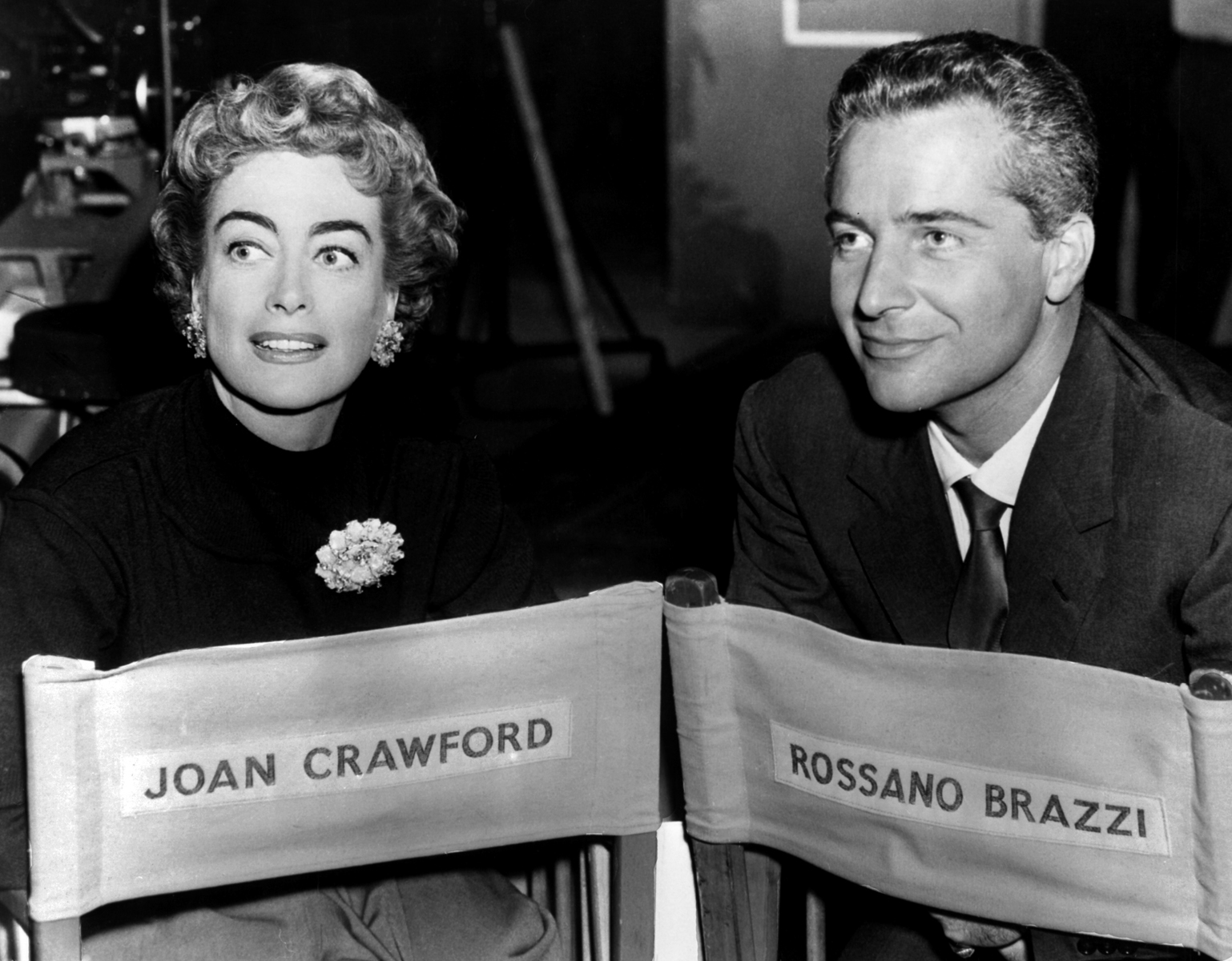 Joan Crawford and Rossano Brazzi in The Story of Esther Costello (1957)