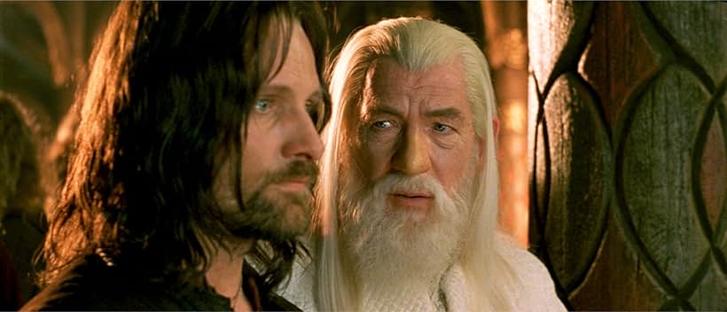 Viggo Mortensen and Ian McKellen in The Lord of the Rings: The Return of the King (2003)