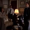 Rob Lowe, Allison Janney, Richard Schiff, and Bradley Whitford in The West Wing (1999)